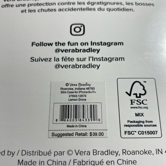 BUY ONE GET ONE FREE! Vera Bradley Phone Case IPhone 6+\7+ - Picture 3 of 3